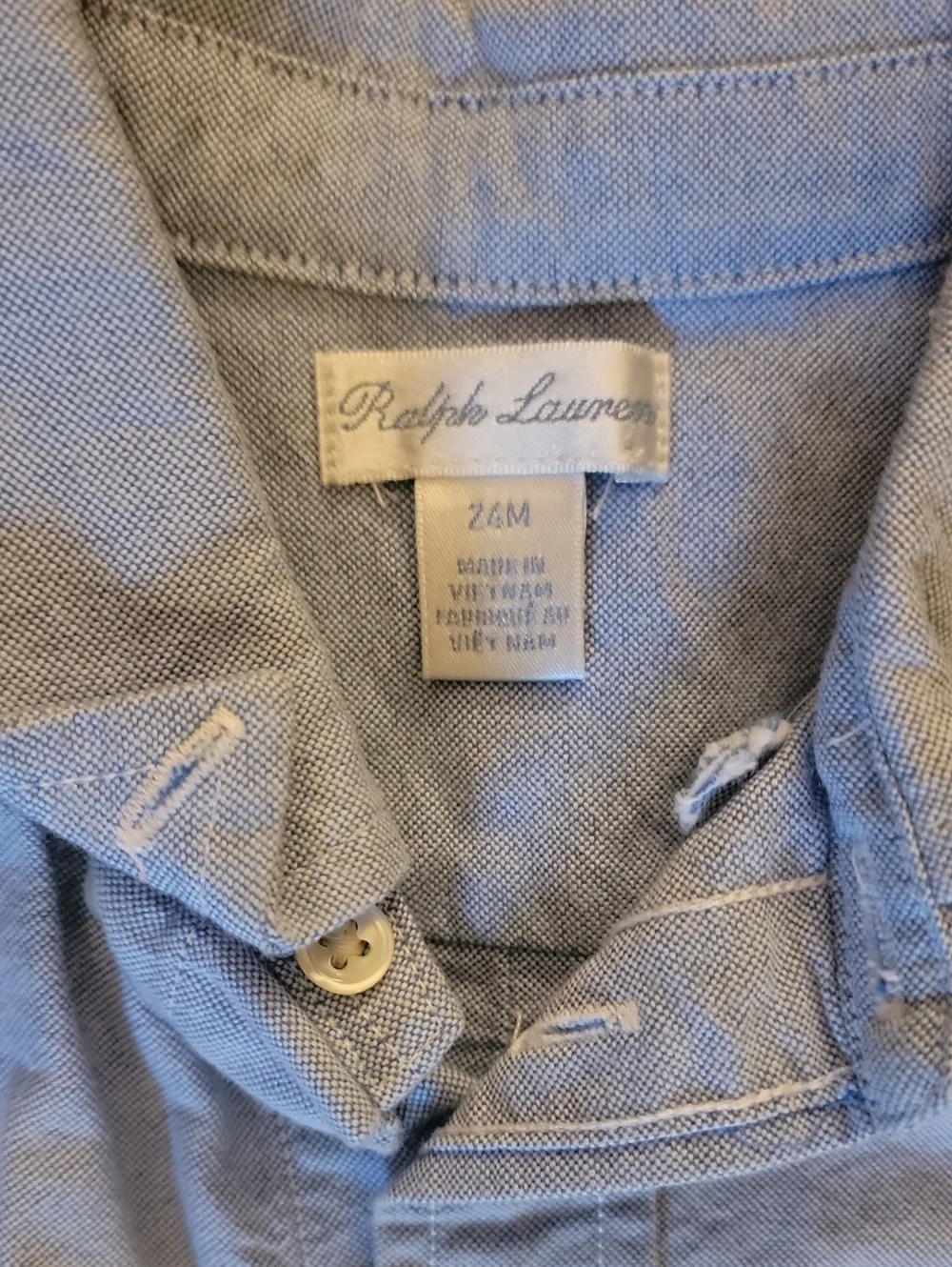 Ralph Lauren Light Blue Oxford Shirt for Kids
